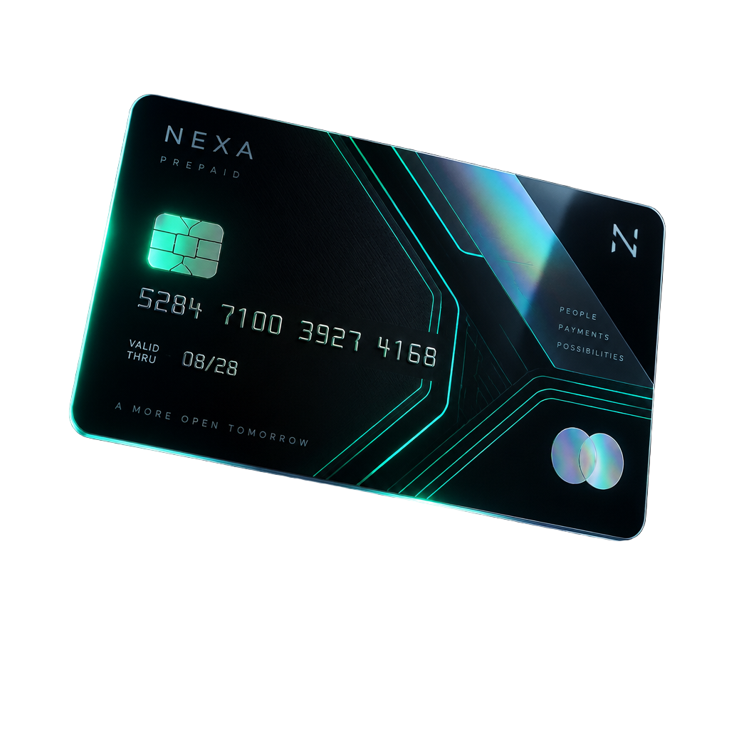 Smart Pay Cards co-branded prepaid card with neon circuit detailing